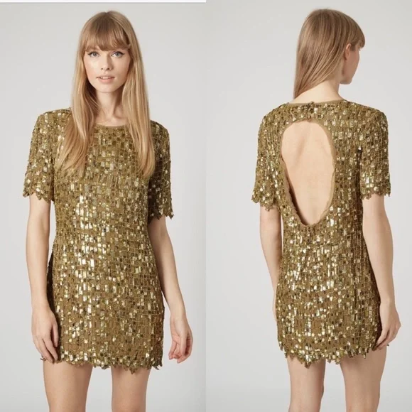 slim fit dress slacks Showstopper Maxi Dress Covered in Gold Sequins S / 4 / Gold